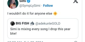 My wife, Simi will produce all my songs this year – Adekunle Gold announces