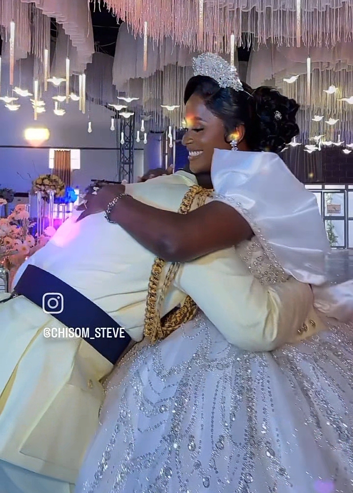 Chisom Steve and husband Ties the Knot in a Military-Themed White wedding ceremony (Photos + Videos)