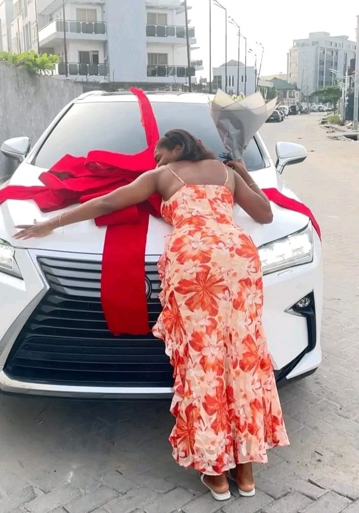 "If you see me drive by..." Skit Maker, Soso shares excitement as she acquires new Lexus Rx350 (Video)