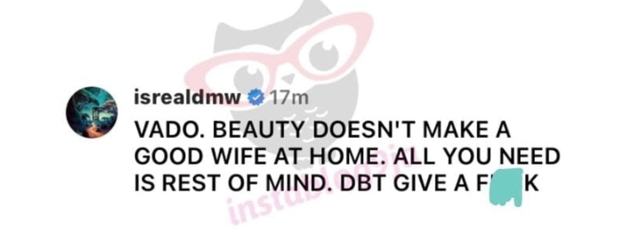 “Beauty doesn’t make a good wife” Isreal DMW tells Kizz Daniel over his wife’s appearance, advises him on what he needs