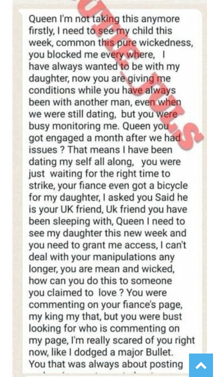 “You you got engaged a month after we got issues which means I’ve been dating myself ?” – Lord Lamba drags Queen Atang in leaked chat