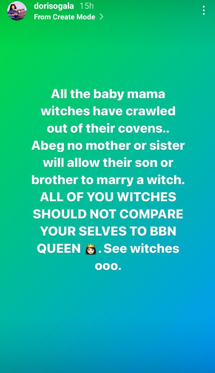 “All of you witches shouldn’t compare yourselves to Queen Atang” Doris Ogala throws shade at Uche Elendu as she asks important question