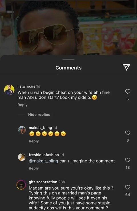 “When you start cheating abeg look my side” — Lady sends message to married actor,  Stan Nze