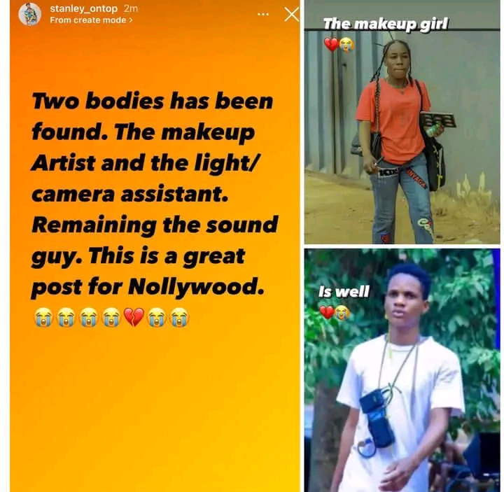 Junior Pope update: Bodies of makeup artiste and Camera man have been recovered