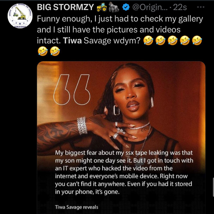 “I paid IT experts to remove my leaked s£x video from the internet and mobile devices” – Tiwa Savage says, Netizens reacts