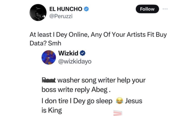 “Any of your artists fit buy data?” – Peruzzi trolls Wizkid for having unsuccessful artists under his record label