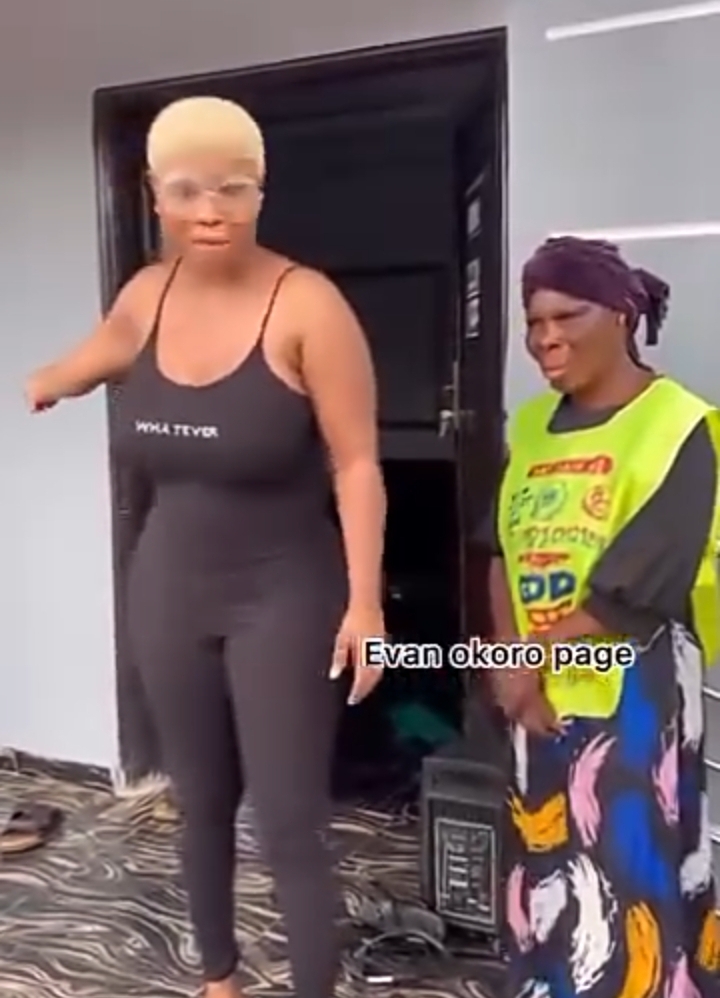 "How can someone do this to my mother?" Evan Okoro cries out as Thieves breaks into her mother's newly built house, steals properties (Video)