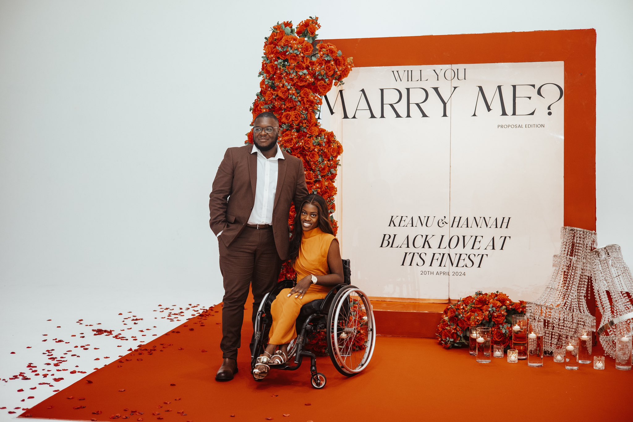 ”You are the biggest blessing in my life” – Man tells his wheelchair-bound girlfriend as he sweetly proposes to her (Photos)