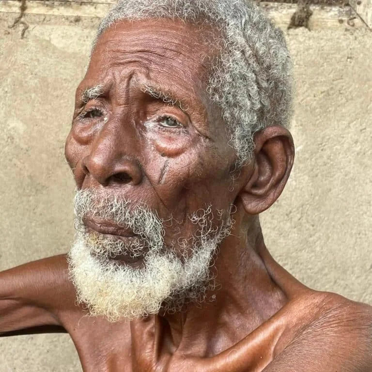 Benue Man shares photos of oldest man in his village, his age leaves many dumbfounded