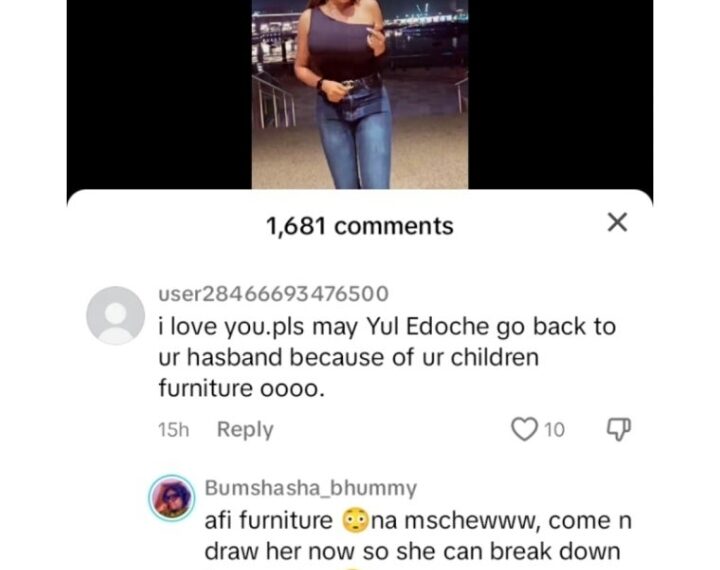 “Go back to your husband for your kids’ sake” – Fan advises May Edochie