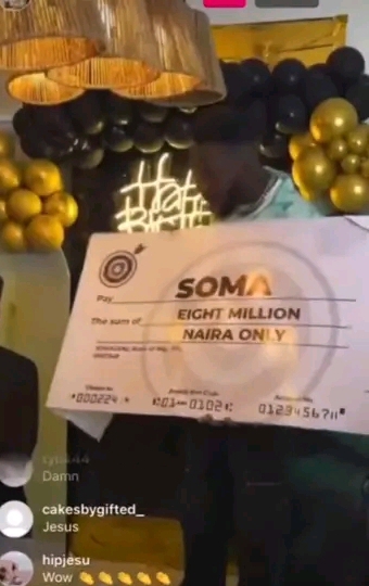 ‘’The best family ever’’- BBNaija's Soma dances with Joy after receiving a House, N8 million and other gifts from fans on his 32nd Birthday (Video)