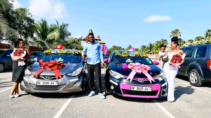”Congrats to my wives” – Polygamous man surprises his two wives with their first cars (Video)