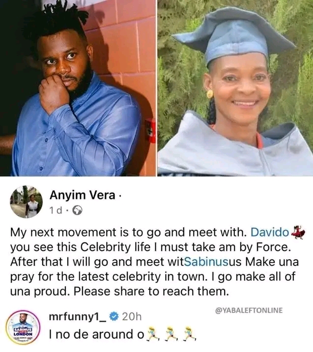 “I no de around o” – Sabinus reacts after viral Dunamis testifier, Anyim Vera wished to meet him and Davido