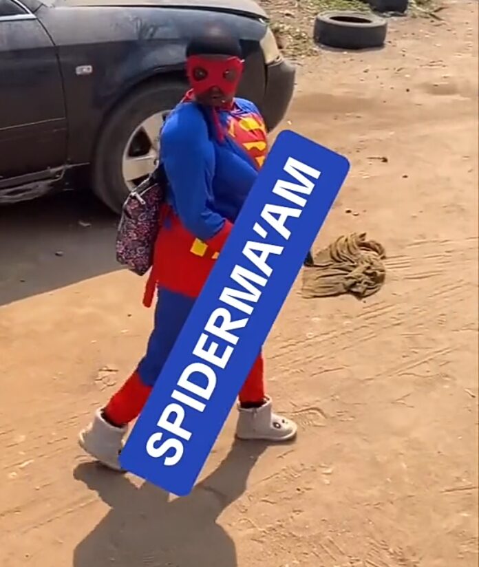 Aunty Ramota rocks a full Superman costume in viral video