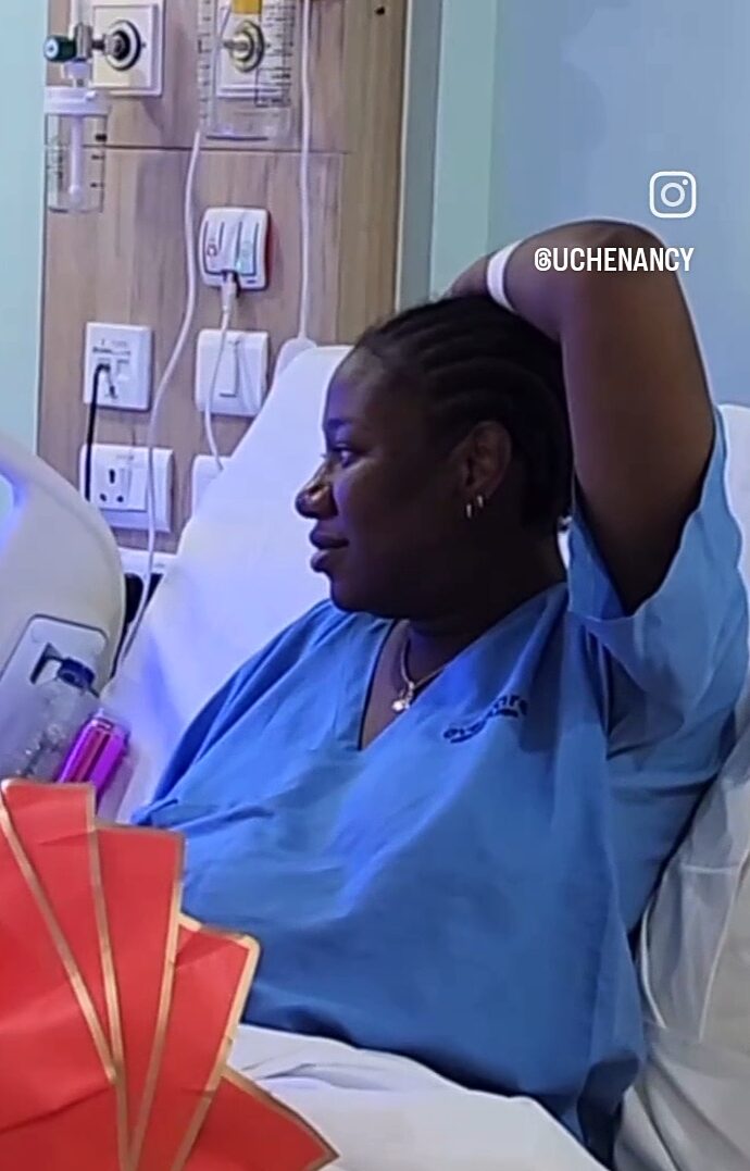"God pronounced me the latest grand ma" Nancy Uche shares excitement as her second daughter welcomes first child with husband