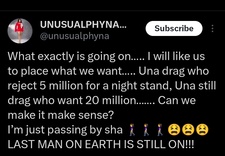 ”Una drag who reject 5 million, drag who want 20 million” – Phyna defends influencer Saida Boj