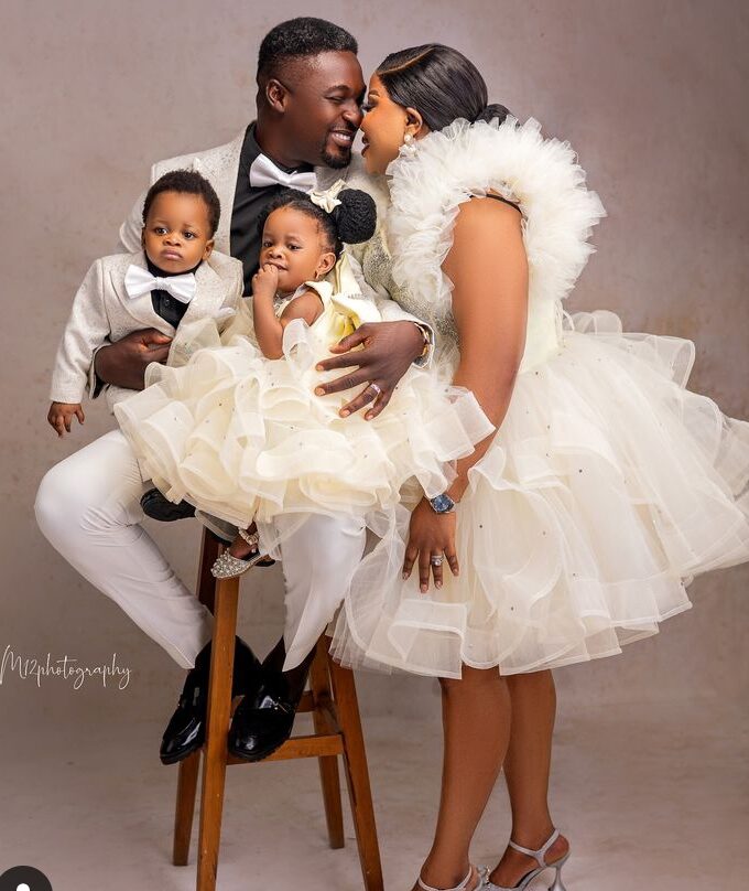 "No other woman will be the mother of your children" Adeniyi Johnson say powerful prayers for wife, Seyi on her birthday