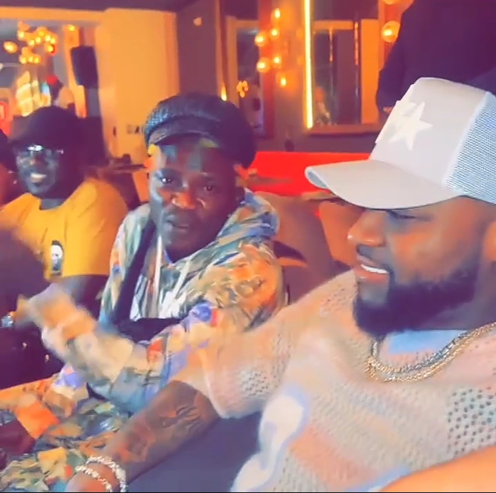 Davido Treats Portable to Luxury Dinner and Gifts Him Designer Shoes in Atlanta ( Videos)