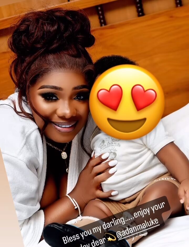 "May God almighty gives you all the strength you need to be more strong for us and our new baby"  Destiny Etiko celebrates Adanma Luke on her Birthday