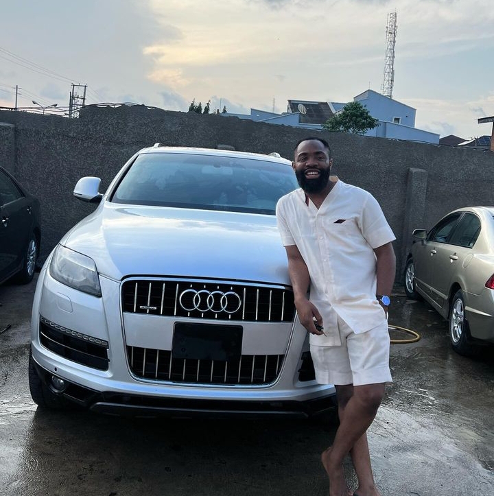 “What started as a joke has turned to reality” – Woli Arole in awe as he receives brand new car (Photos)