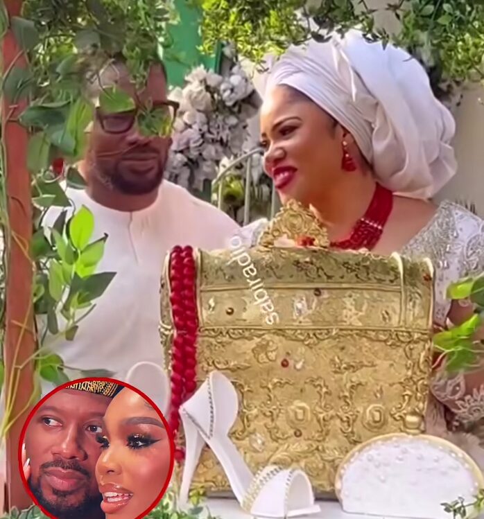 Drama as Nigerians dig up evidence of Sharon Ooja’s husband’s previous marriage, less than 24-hours after her wedding