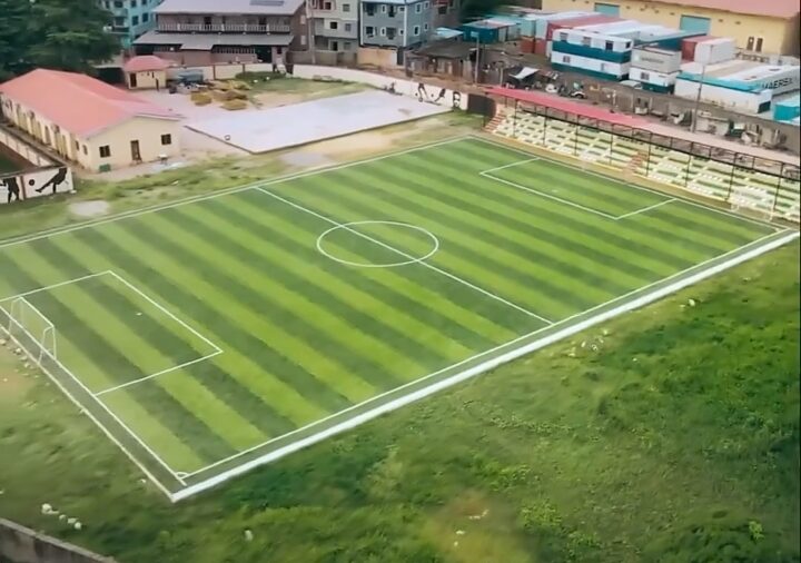 Patoranking builds a stadium for the community where he grew up in Ebute Metta, Lagos