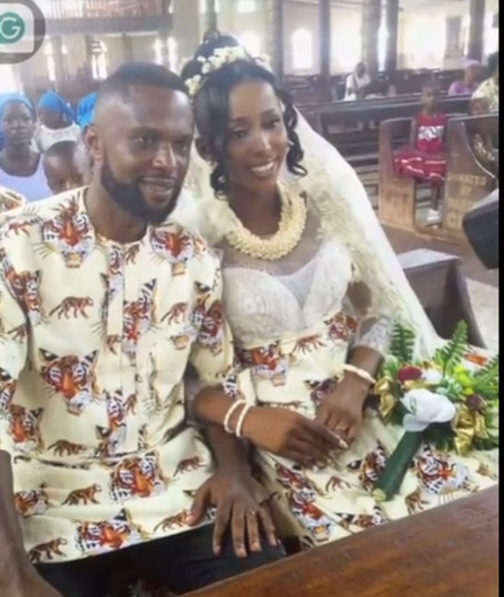 Nigerian couple ties the knot in stunning Isi Agu attire, wedding video goes viral