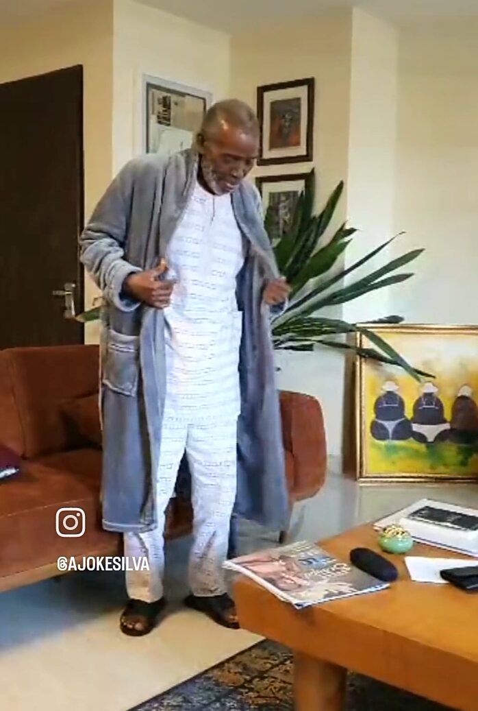 "82 just like that!" Ajoke Silva sweetly celebrates her husband, Olu Jacobs on his 82nd birthday (Video)