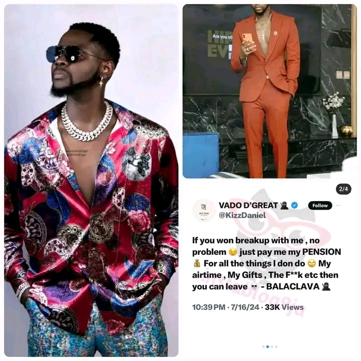 “IF you want breakup with me pay for everything I did”- Kizz Daniel requests refund from wife amid alleged marriage crash