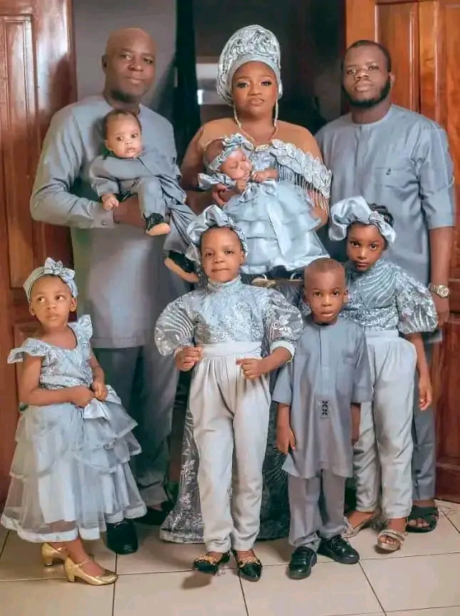 Nigerian Couple Welcomes 3rd Set Of Twins In 4 Years; 17 Years After Their First Child (Photos)