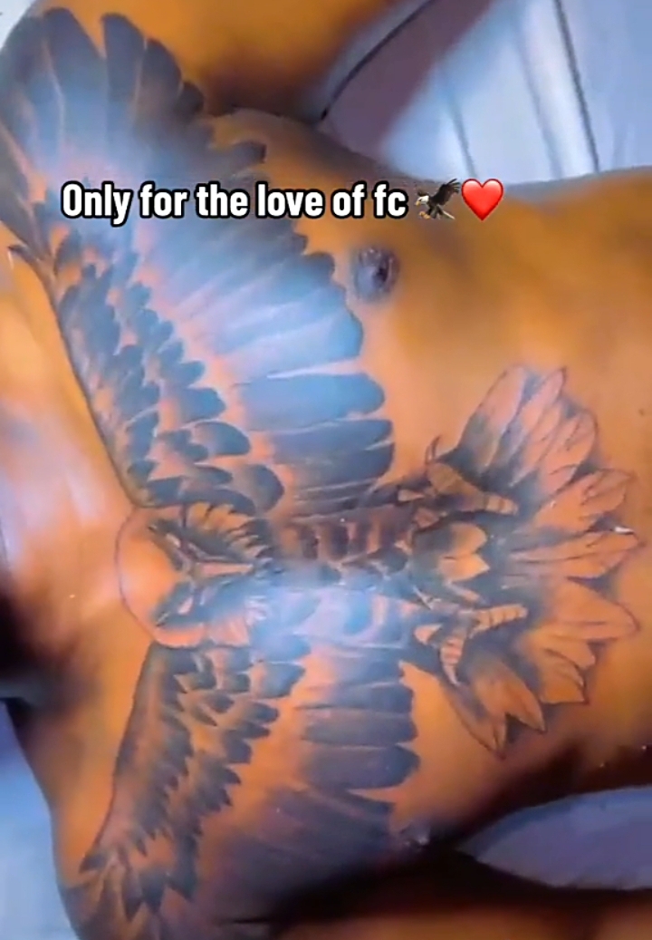 Nigerian man gets permanent bird tattoo to honor Wizkid