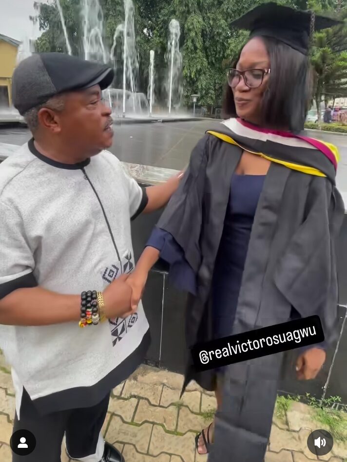 "My confidential secretary, my petition writer" Victor Osuagwu beams with pride as his daughter graduates from Babcock University