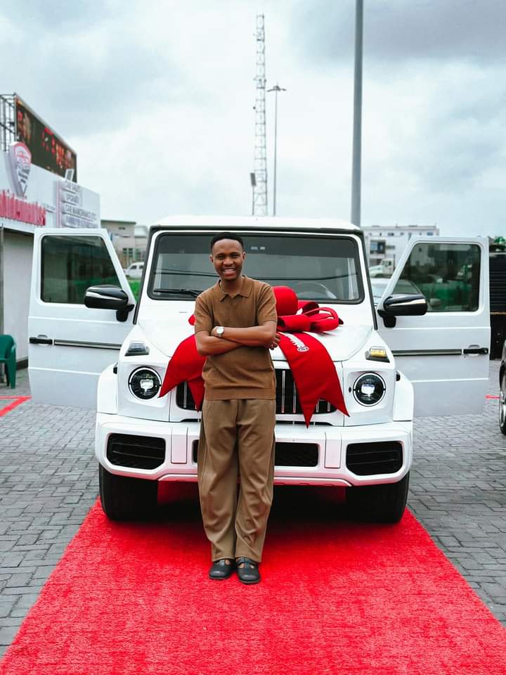 Skit maker, Prince Dstn aka Mazi Okeke shares excitement as he purchases a brand new car (Photos)