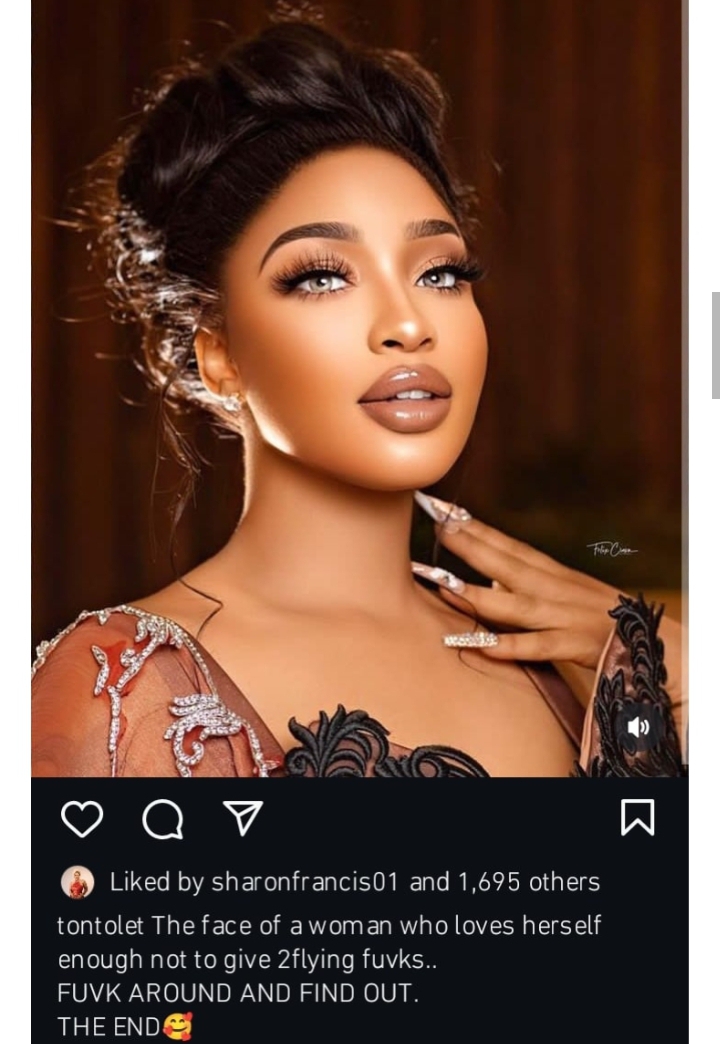 “I love myself enough not to give a flying fucks” – Tonto Dikeh breaks silence following assault on car dealer