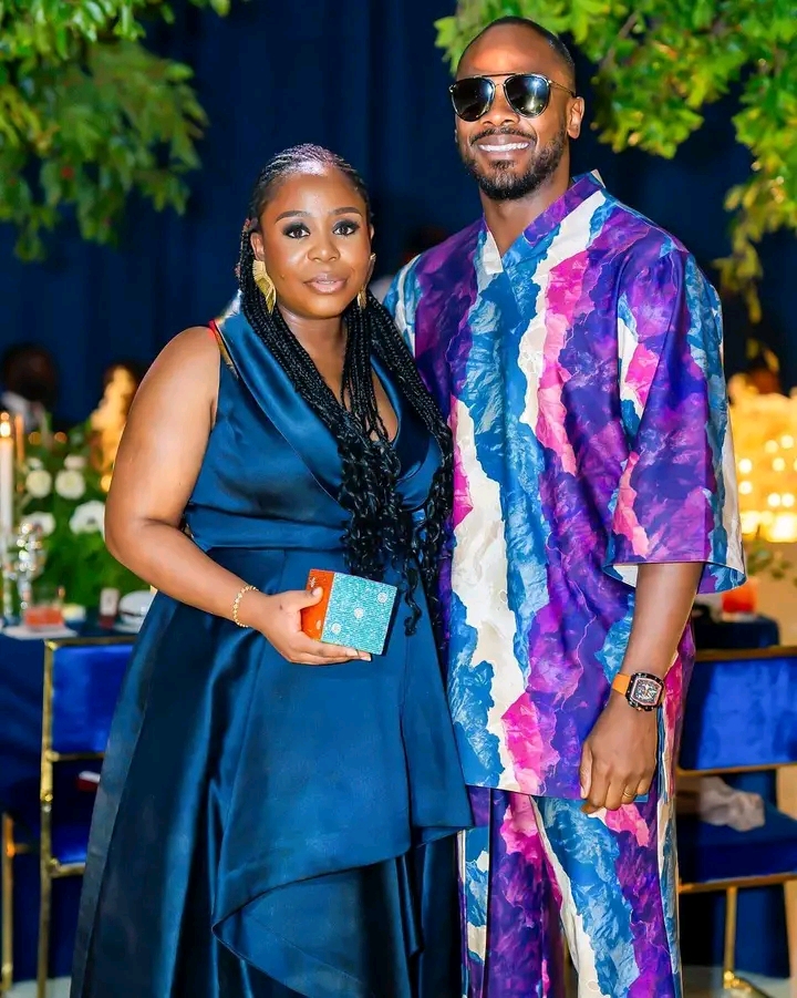 "I see you almost everyday, sleeps beside you yet when i stumble upon your picture, I start blushing" Etim Effiong's wife, Toyosi gushes over him