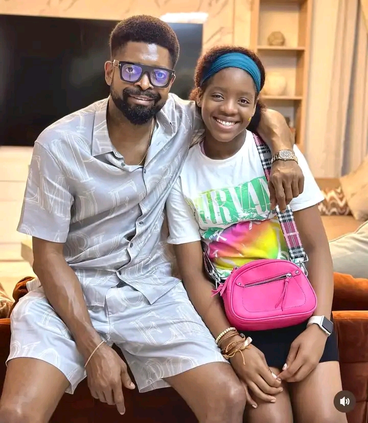 "The source of Brightness in my life. My sweetheart" Basketmouth pens sweet message to First daughter on her birthday    