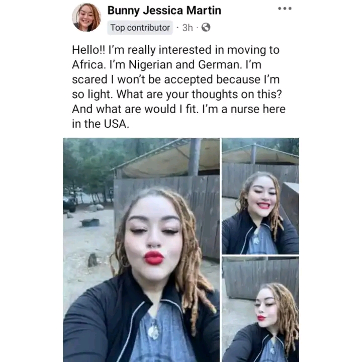 I’m Really Interested In Moving To Africa But I’m Scared I Won’t Be Accepted…- Nigerian-German Lady cries out