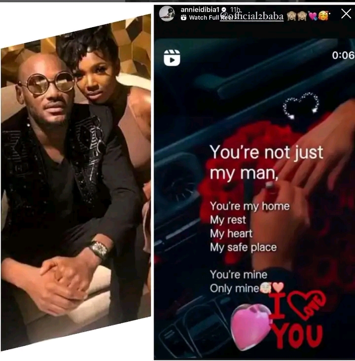 “You’re not just my man, you’re my safe place” – Annie Idibia pours out her heart to her husband, 2baba