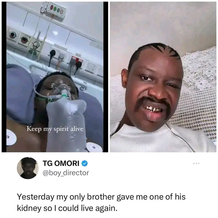 Popular videographer TG Omori reveals his only brother donated his kidney to him so he can live