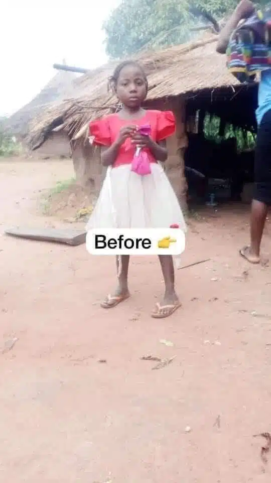Praises as lady shares beautiful transformation of her house help