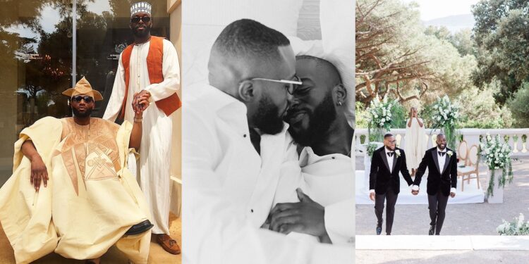 UK-based Nigerian man weds male lover in France (Photos)