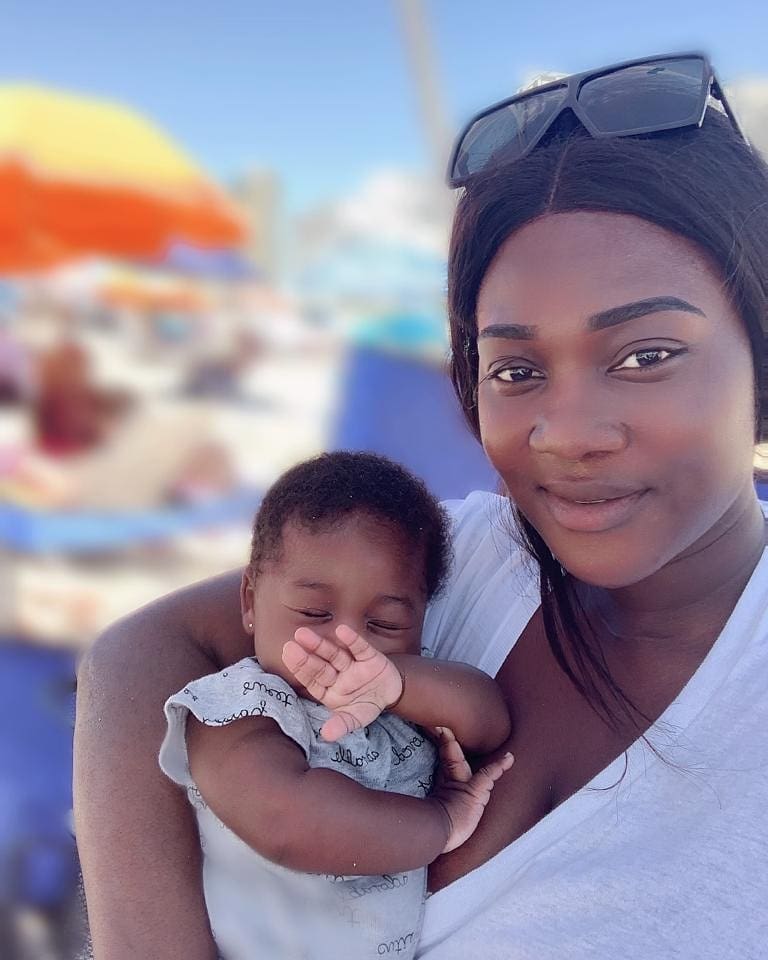mercy johnson and her baby