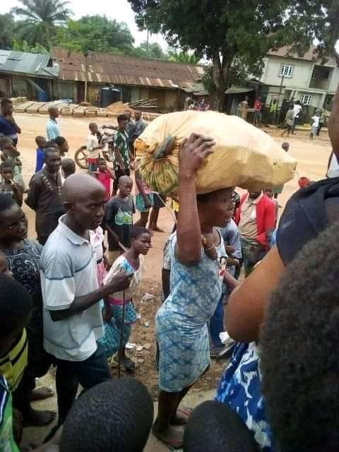 woman stole cassava in Abia