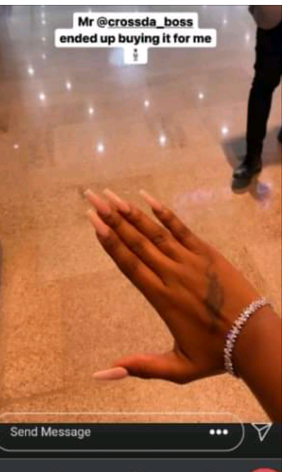 Angel's diamond bracelet