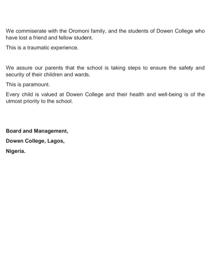 Dowen College Statement