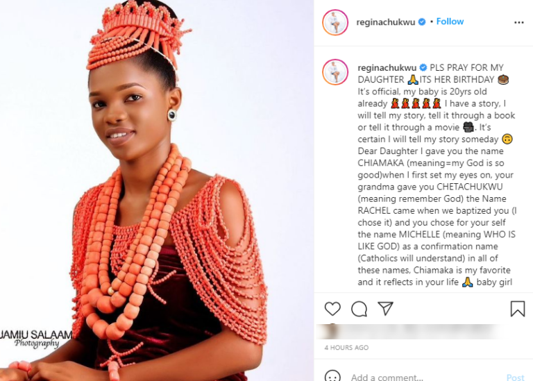 Nollywood Actress, Regina Chukwu Daughter Birthday