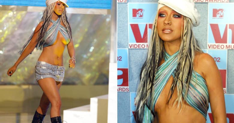 12 Times Christina Aguilera Almost Went Naked Too Much Skin Revealed 4881