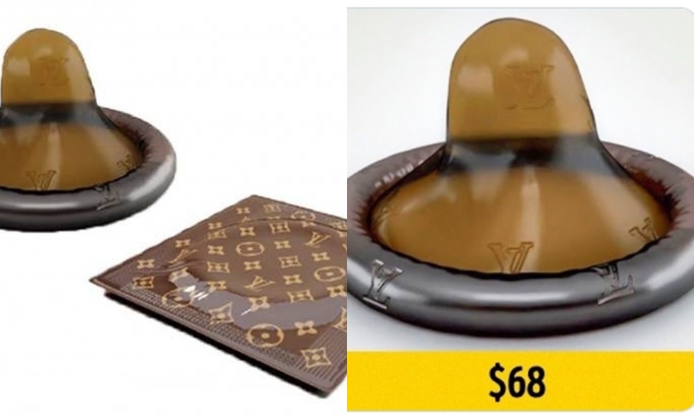 Check out this customized Louis condom that costs N25000 |