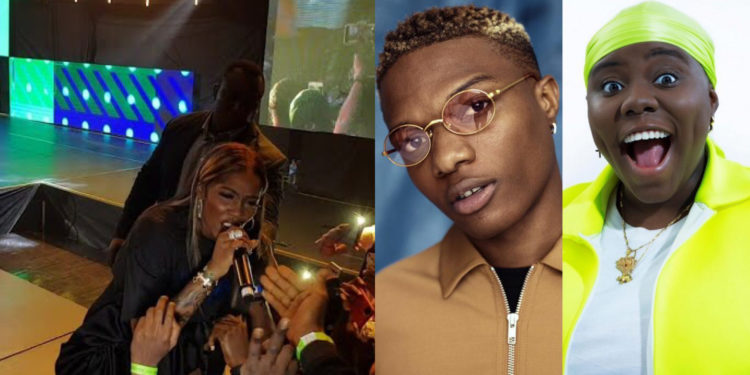 Tiwa Savage warns Teni to stay off her Wizkid, calls her out on stage (Video)