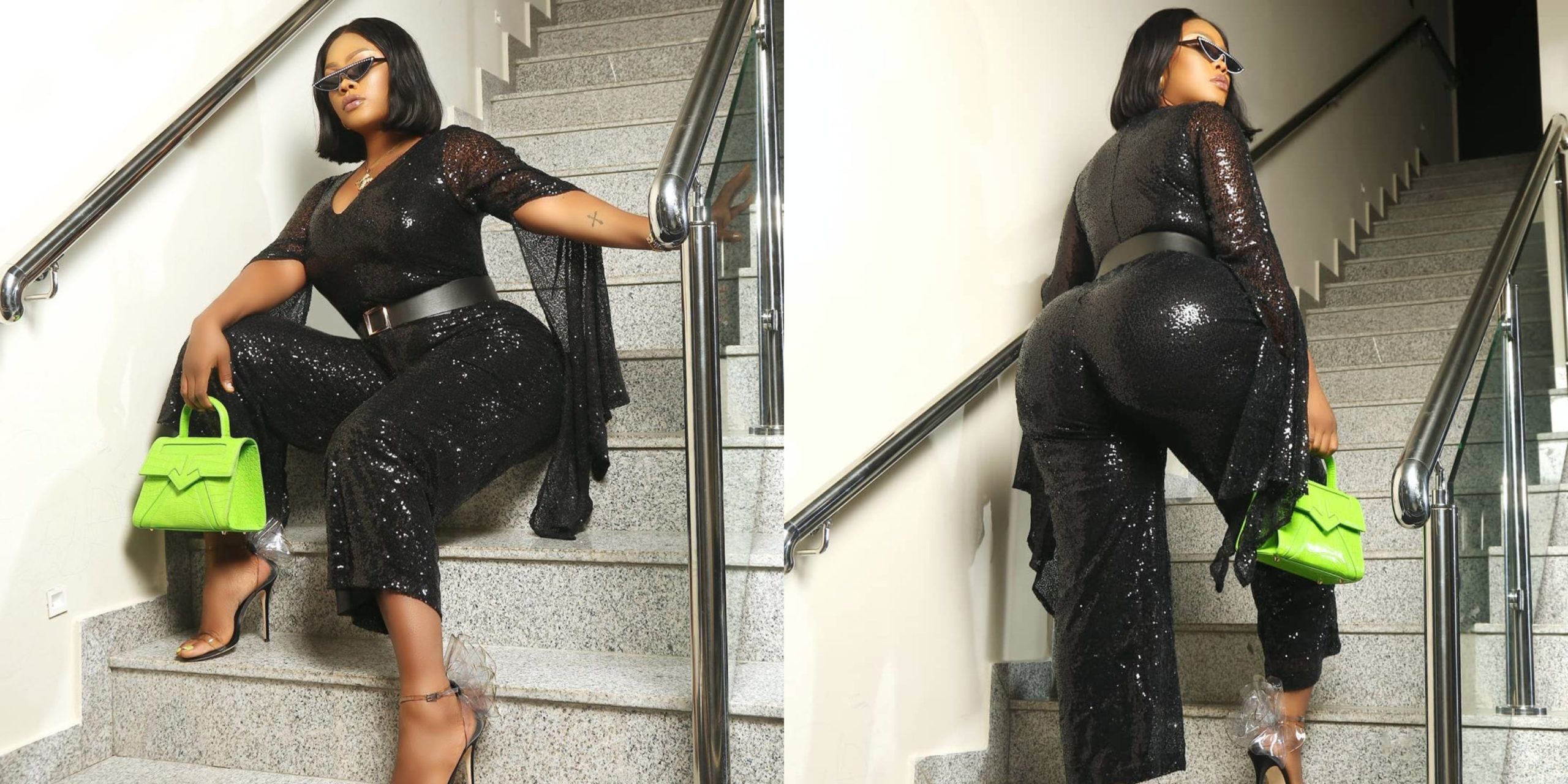 Actress Daniella Okeke Flaunts Her Massive Assets As She Poses In Her 